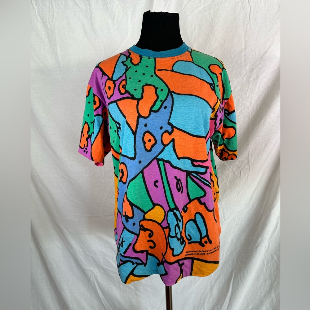 Vintage 1988 Peter Max reversible shirt.